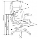 Кресло компьютерное HALMAR SATURN серый/серебристый